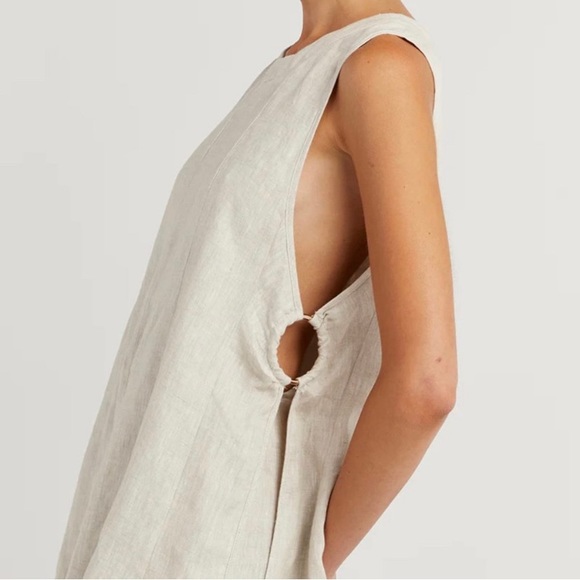DISSH Tops - DISSH Sleeveless Linen Long Top Tunic Size 6